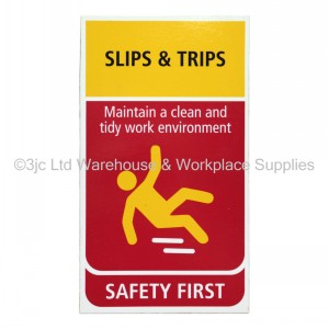 Warehouse Safety Sign Slips & Trips